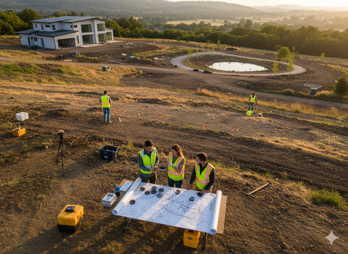 Professional landscape planning and soil analysis