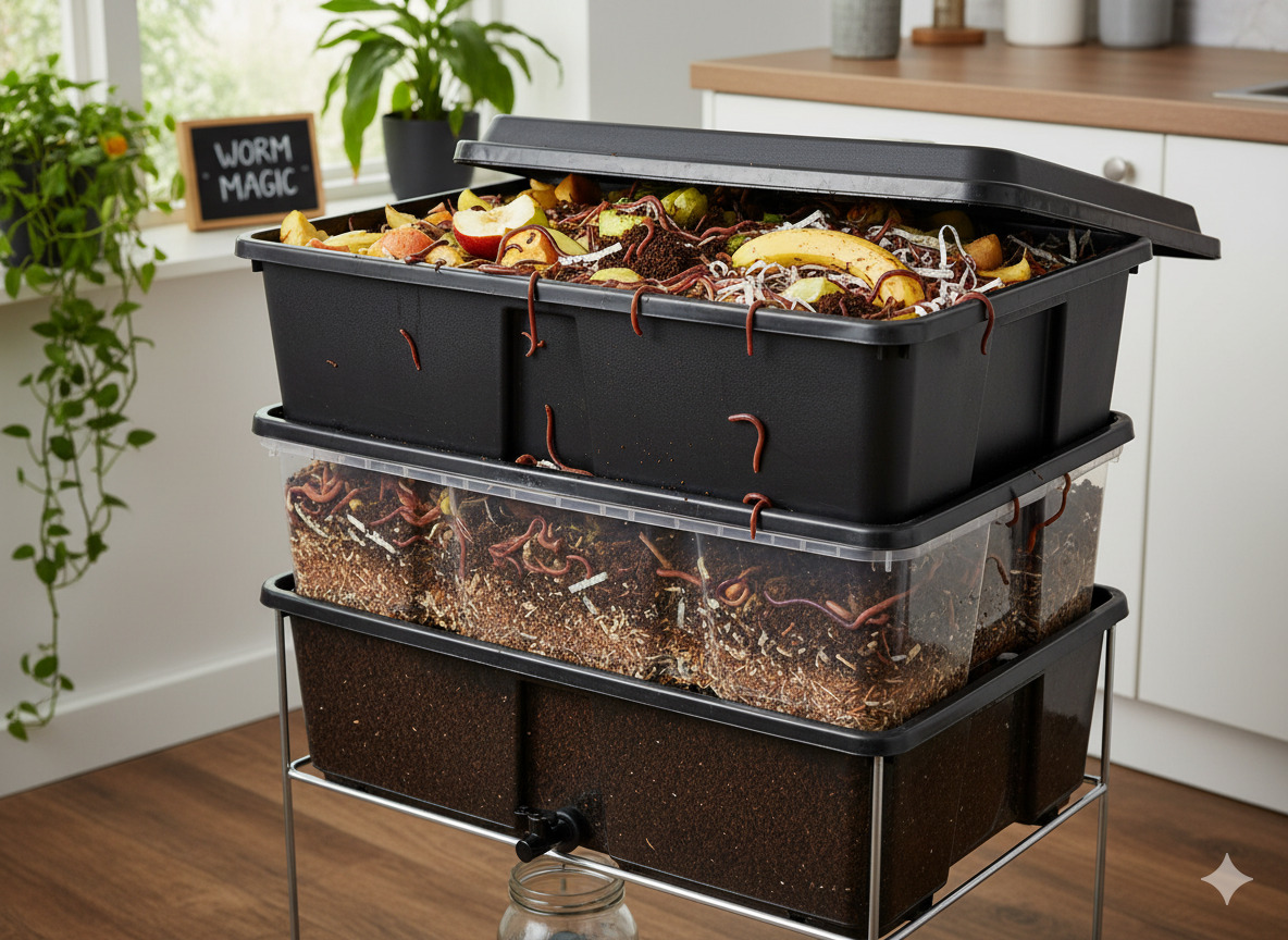 Vermicomposting system